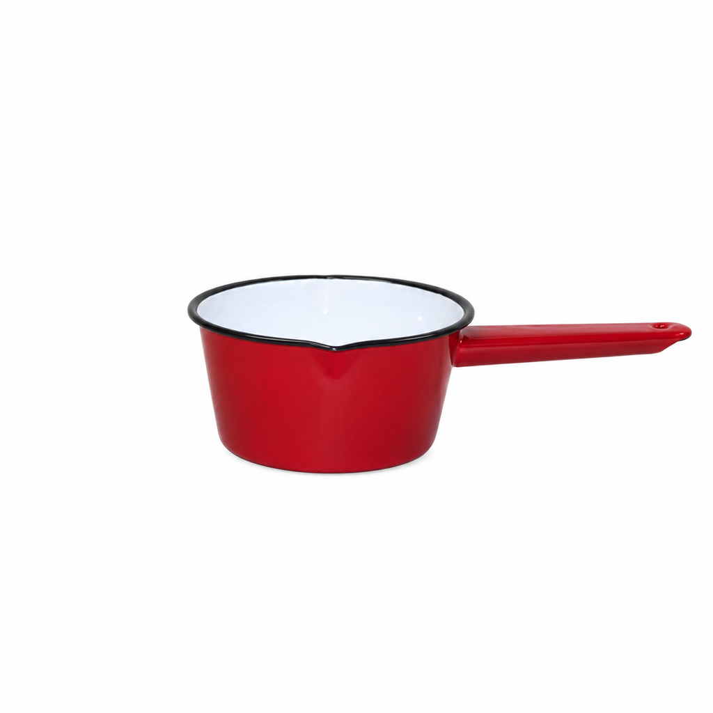 [54214RD] 14 cm Milk Sauce Pan, Red