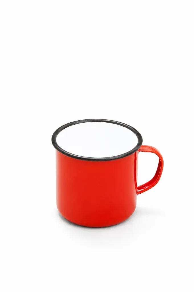 [50018RD] 8cm MUG RED COLOURED